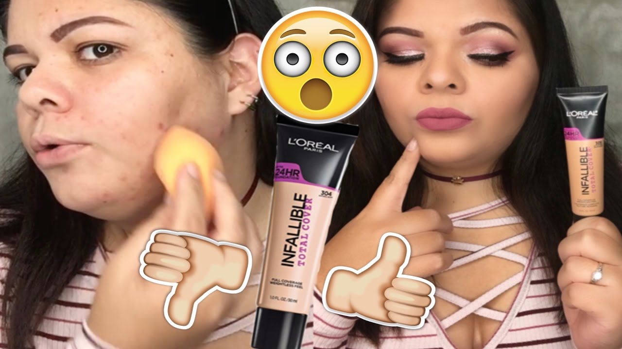 Loreal infallible total cover: Primera impresión(305 Natural Beige)/ Desiree Marie