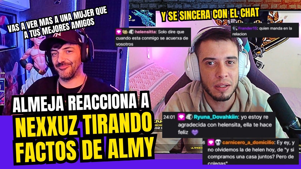 ALMEJITA reacciona a NEXXUZ tirando factos del ALMY  😅😅😆   #nexxuz #arkeanos #nexxuzhd