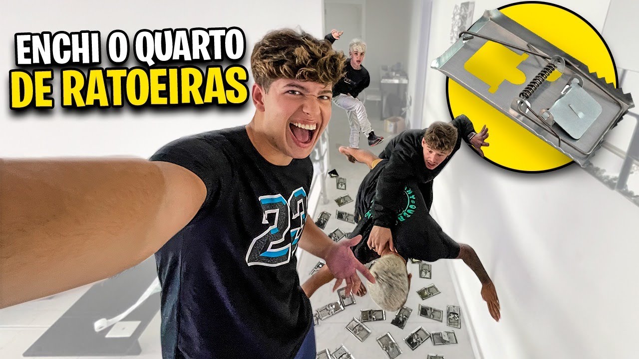ENCHI O QUARTO DOS MENINOS COM RATOEIRAS NA MANSÃO DE NATAL!