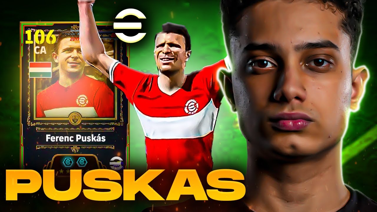REVIEW e GAMEPLAY do PUSKÁS com a FICHA MODIFICADA no EFOOTBALL  2025