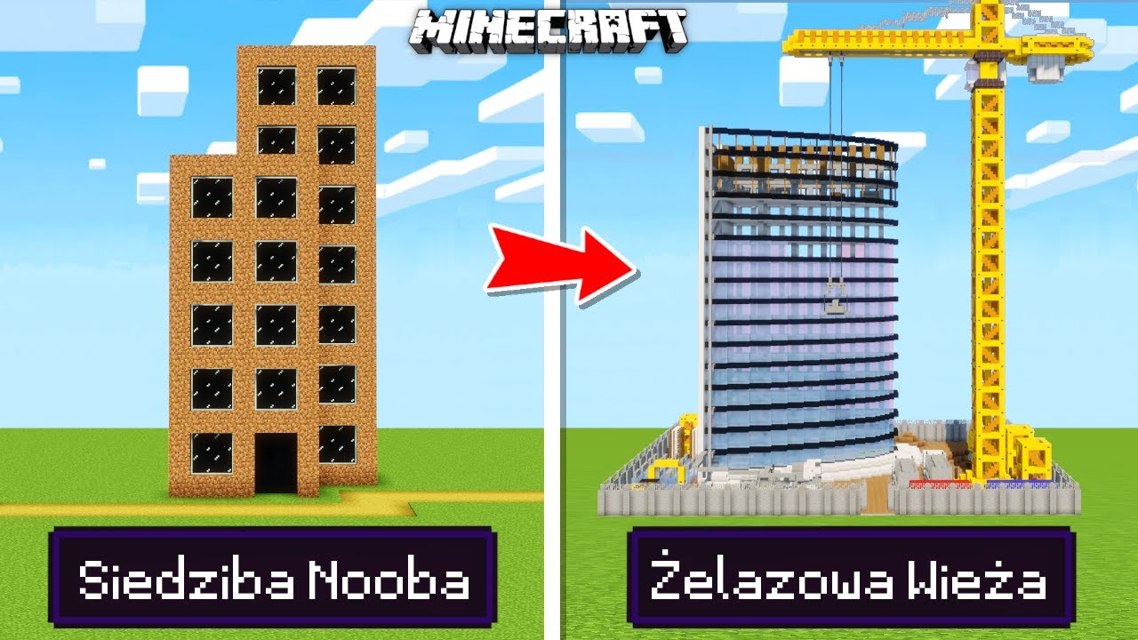 Poprosiłem 10 LOSOWYCH OSÓB aby zbudowali WIEŻOWIEC w MINECRAFT!