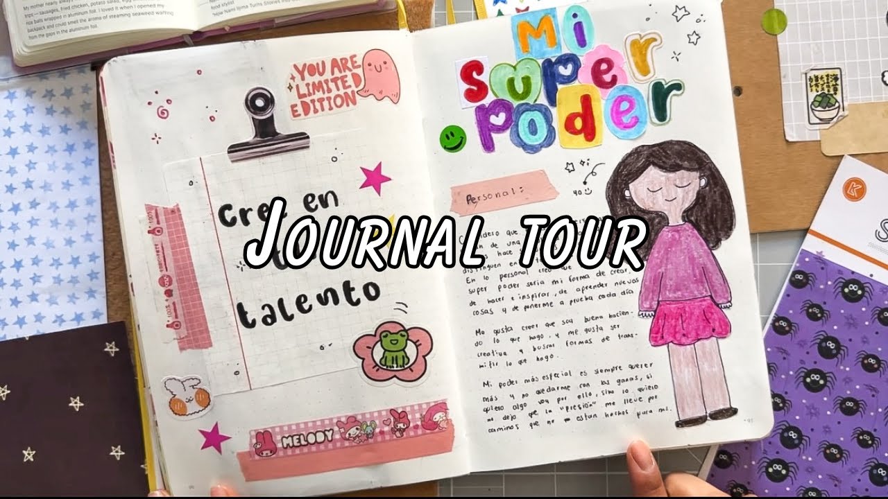 Tour por mi journal + 30 ideas de prompts 📌 | Reto creativo de journaling de 30 dias 🐝