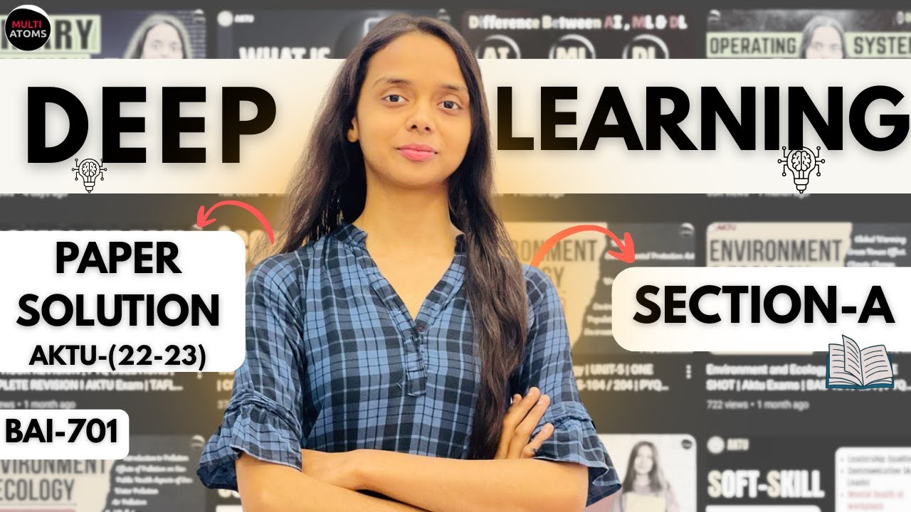 Deep Learning | Paper-Solution | Section - A| One Shot | BAI-701 | Aktu Exams | 4th Year