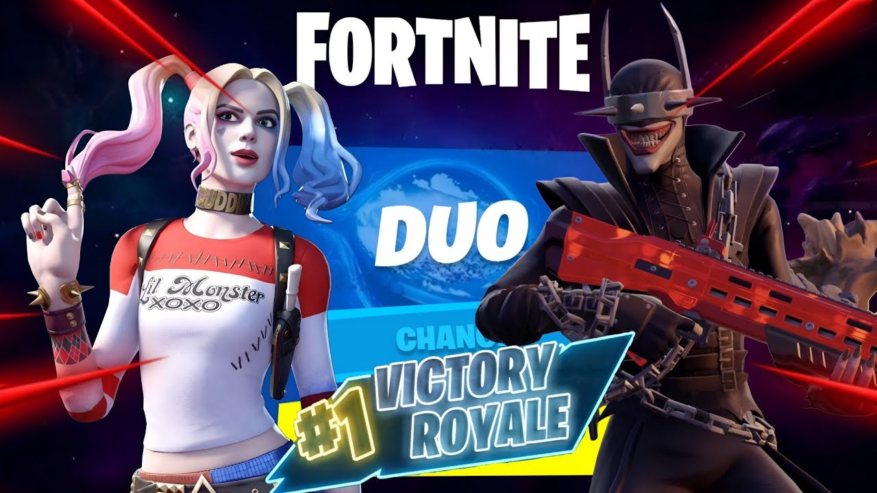 Fortnite Gameplay: Harley Quinn and The Batman Who Laughs DUO