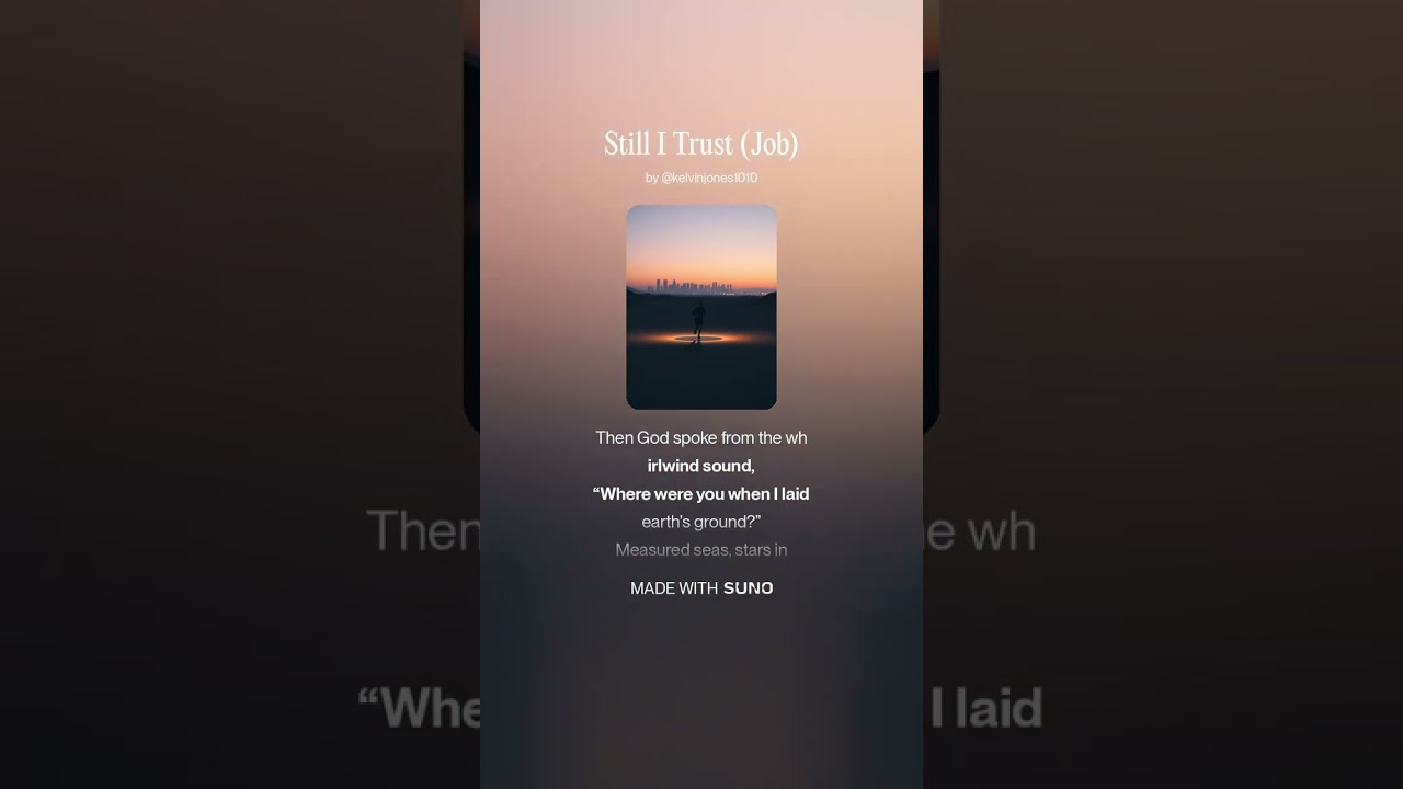 Still I Trust (From Job) | Scripture-Inspired Hip-Hop & R&B