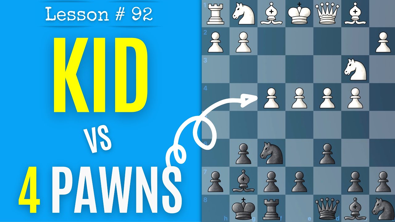 Chess Lesson # 92: King’s Indian Defense vs Four Pawn Attack