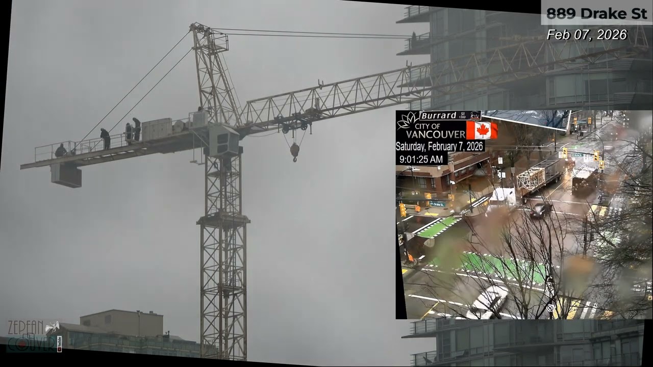 988 Drake St. - Core Footing and Tower Crane Assembling - Feb 07, 2026