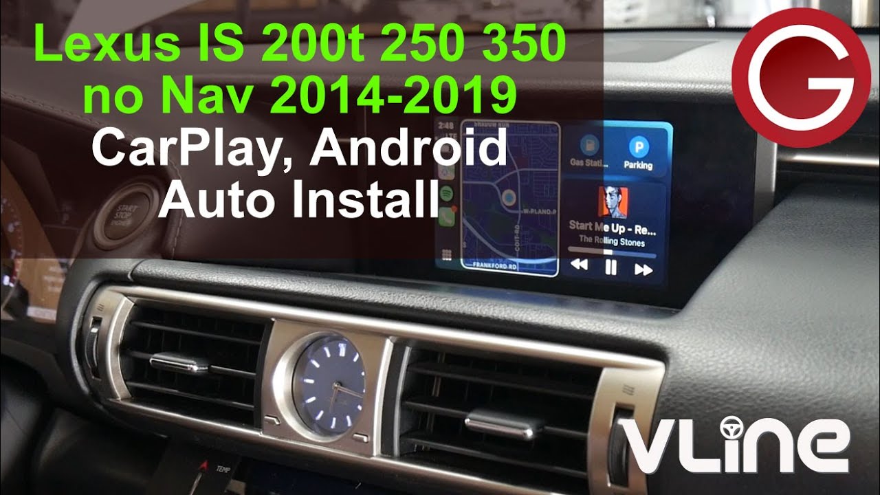 Установка CarPlay Android Auto на Lexus IS 200t 250 300 350 2014-2019 без заводской навигации | LEXK