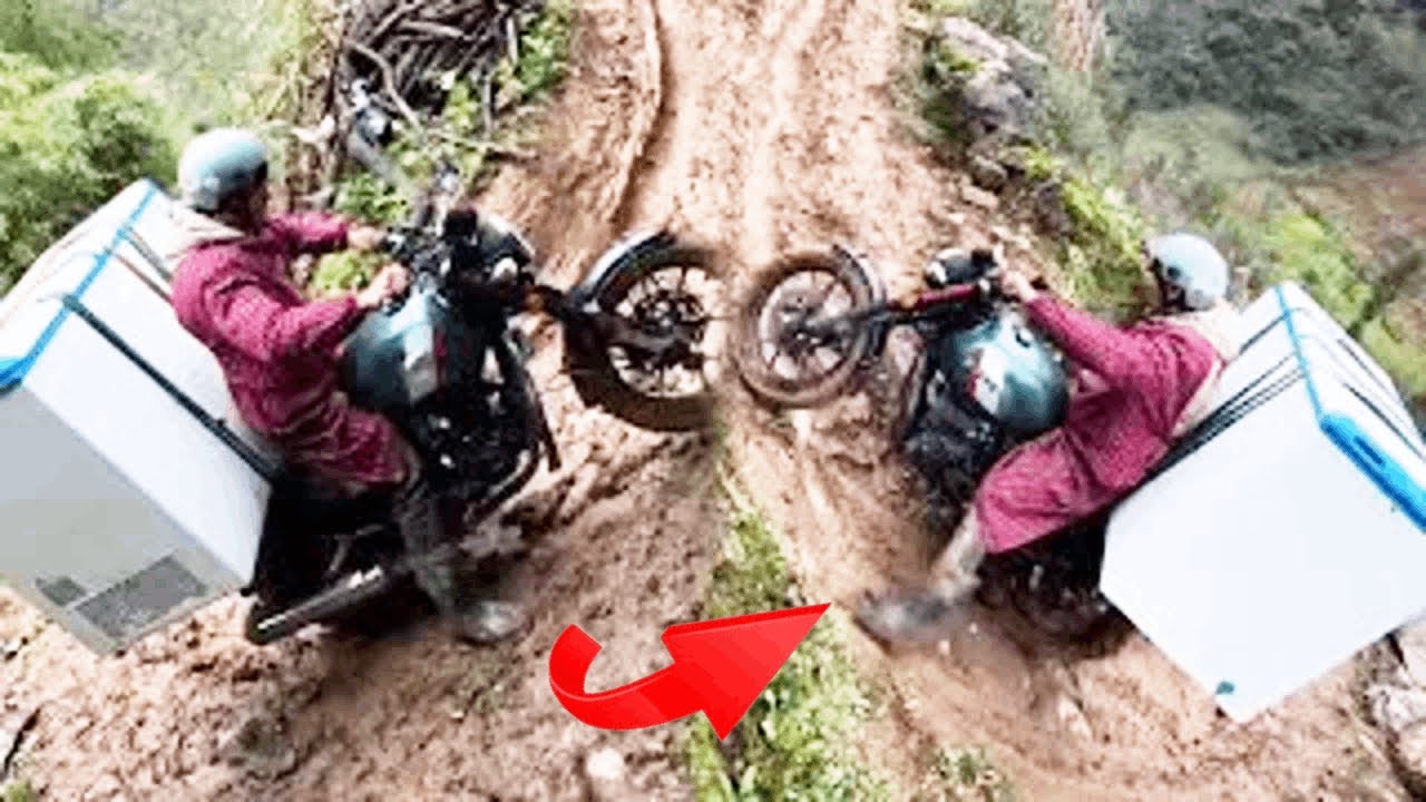 Deliver refrigerators on motorcycles across cliffs and mountain roads to make money