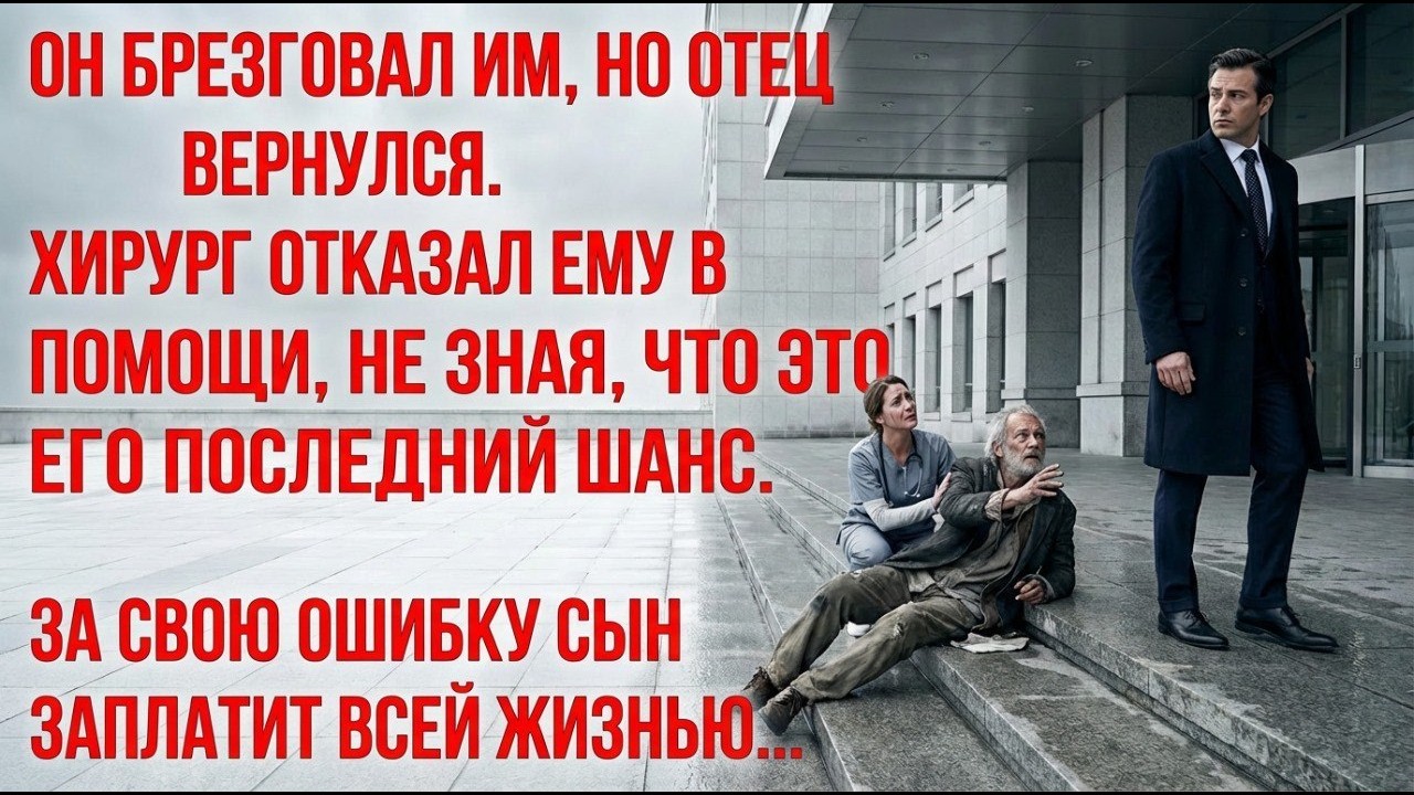 ХИРУРГ ОТКАЗАЛ В ПОМОЩИ БРОДЯГЕ, КОТОРЫЙ УМЕР ПРЯМО НА ГЛАЗАХ… 💔
