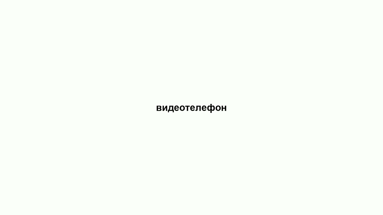 видеотелефон