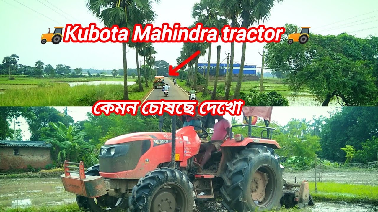 Kubota Mahindra tractor 🚜 #kubota #tractorvideo #tractor