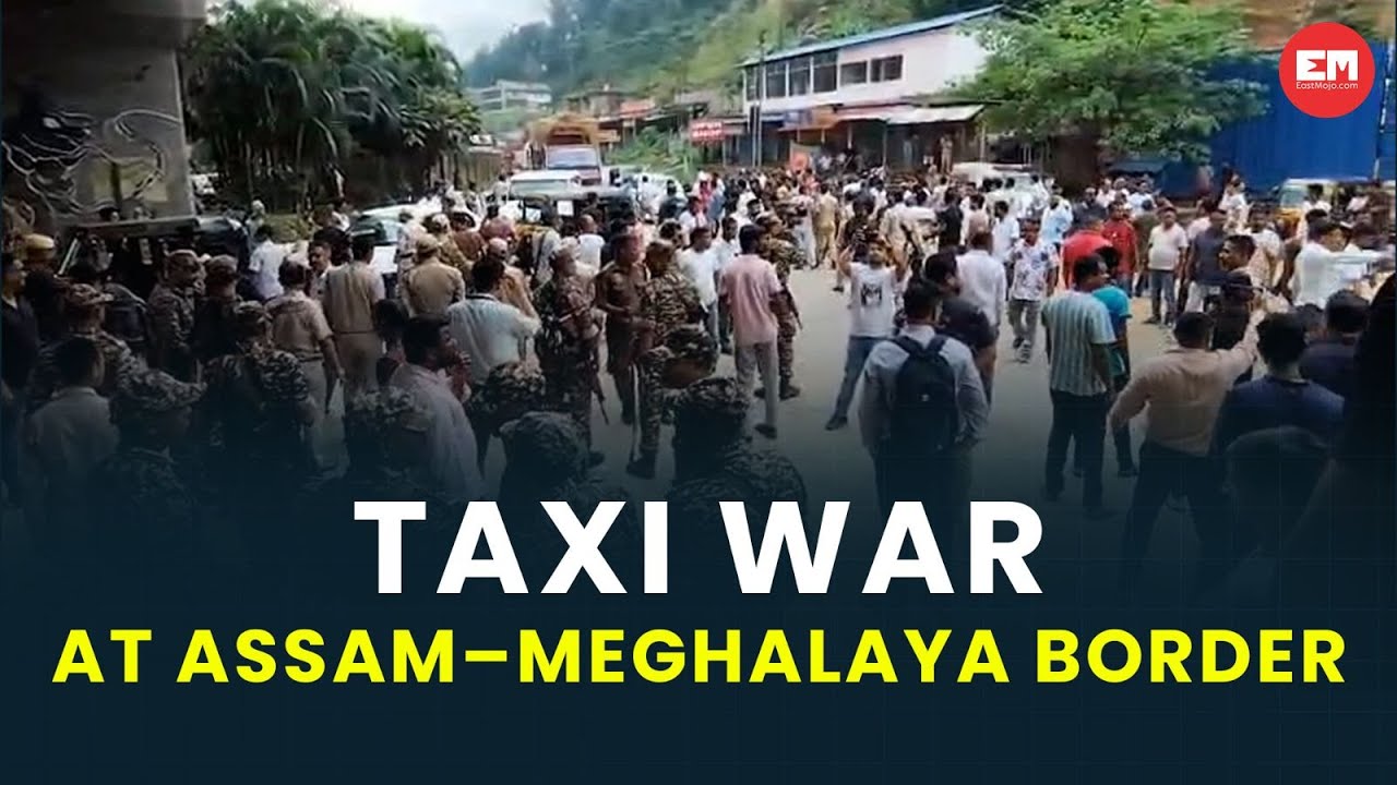 Protest at Assam–Meghalaya border affects traffic, former minister’s car blocked