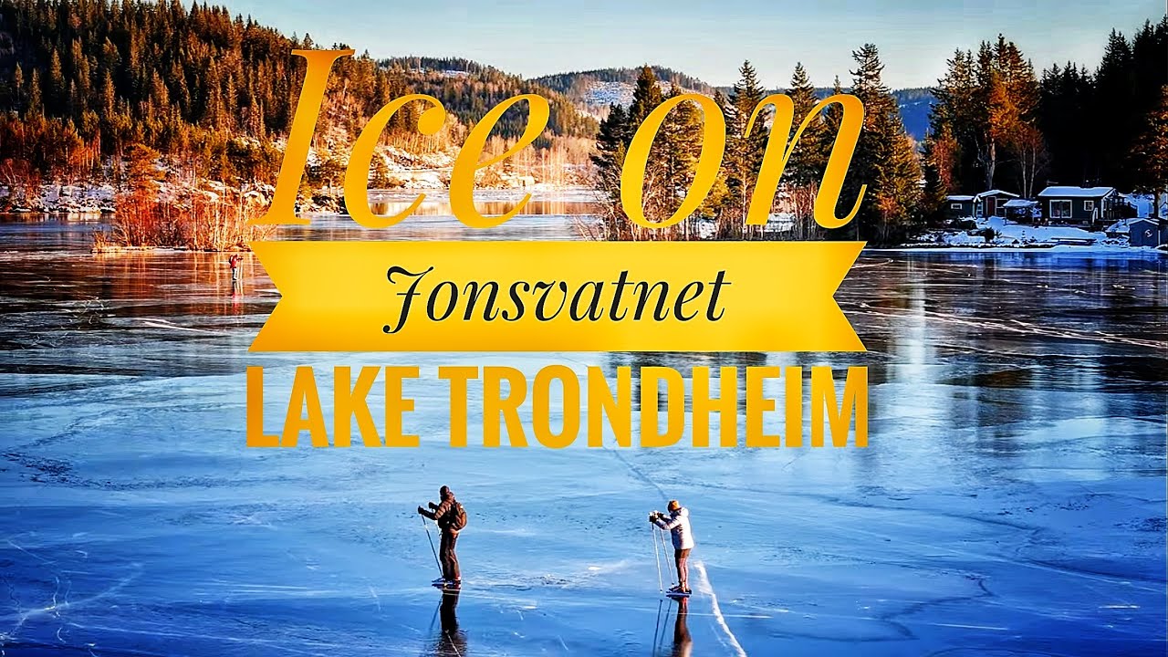 Ice on Lillevatnet 25.01.2026.  This is part or Jonsvatnet lake next to Trondheim