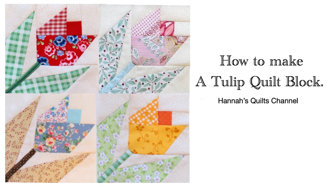 How to make a tulip quilt block