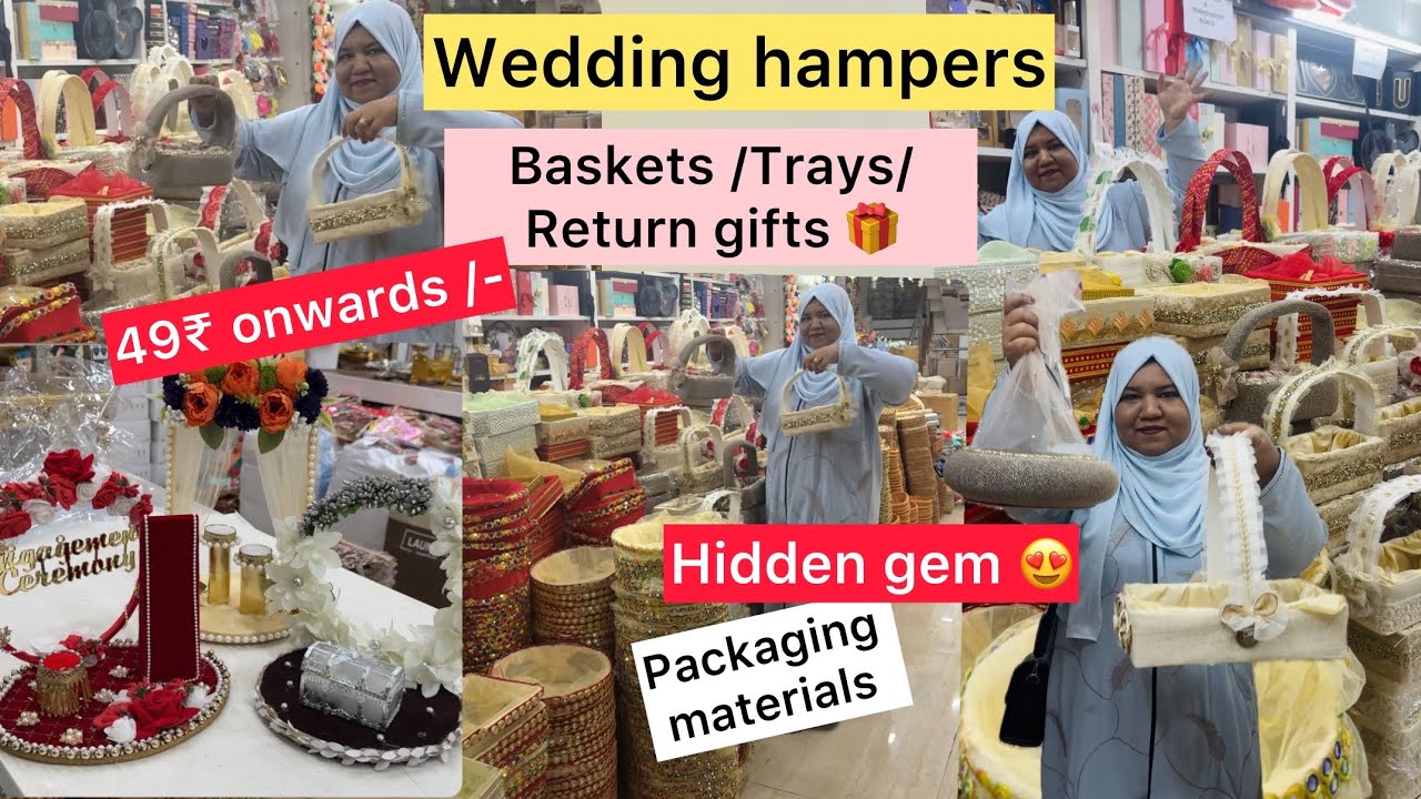 Wedding essentials, Hamper baskets, packaging & Return gifts in Bangalore 