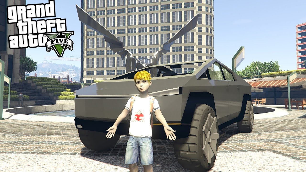 BUYING A TESLA CYBERTRUCK AT AGE 10!!! (GTA 5 REAL LIFE PC MOD)
