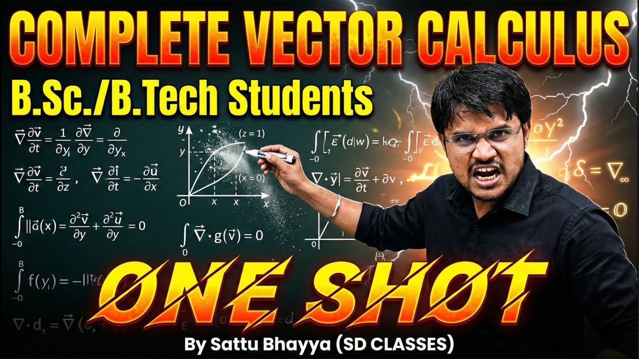VECTOR CALCULUS II ONE SHOT II BSC/B.Tech/ENGINEERING MATHEMATICS II SATTU BHAIYA II SD CLASSES II