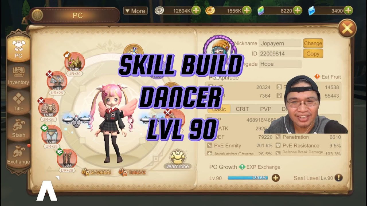 Dance Skill Build Lvl 90!