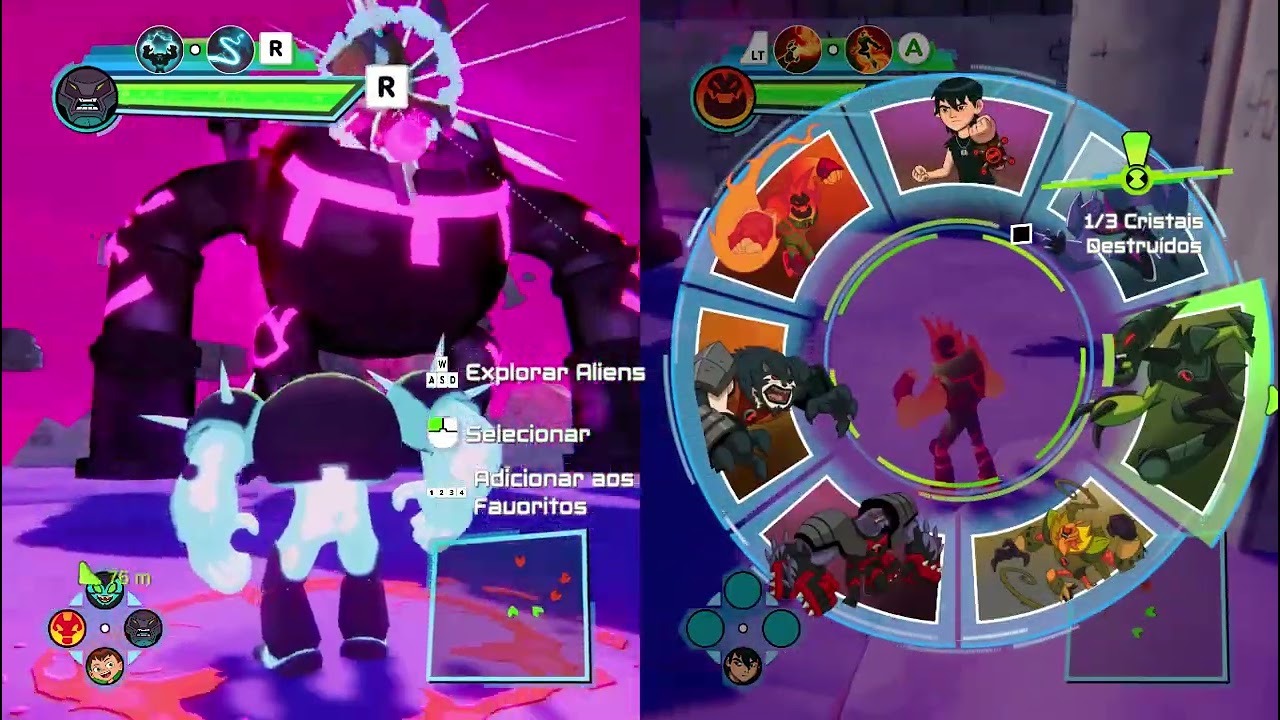 Ben10 power trip jogando com o alyfer 4