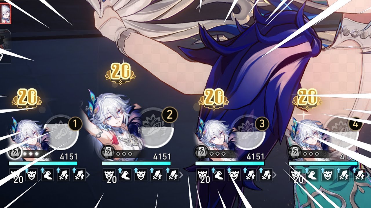 4 Yao Guang Destroy All Endgame Modes | Honkai Star Rail