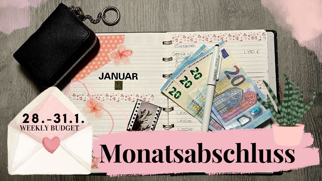 💕27. - 31.1. 📊 I WochenBudget I echte Einnahmen & Ausgaben I Weekly Budget