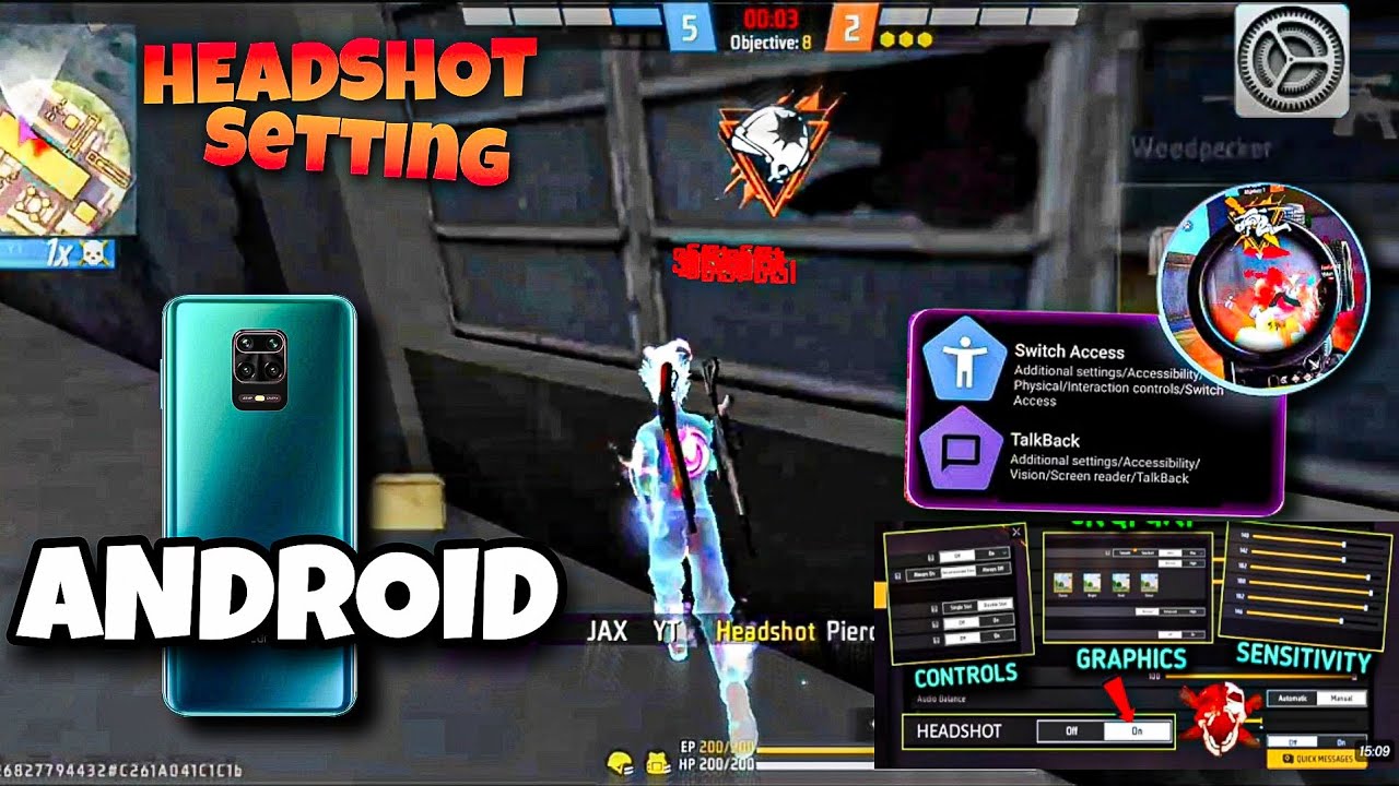 REDMI NOTE 9 PRO📲 | SENSITIVITY+HUD+DPI ⚙️ | BEST HEADSHOT SETTING IN ANDROID ✅ | 2024 | JAX GAMER