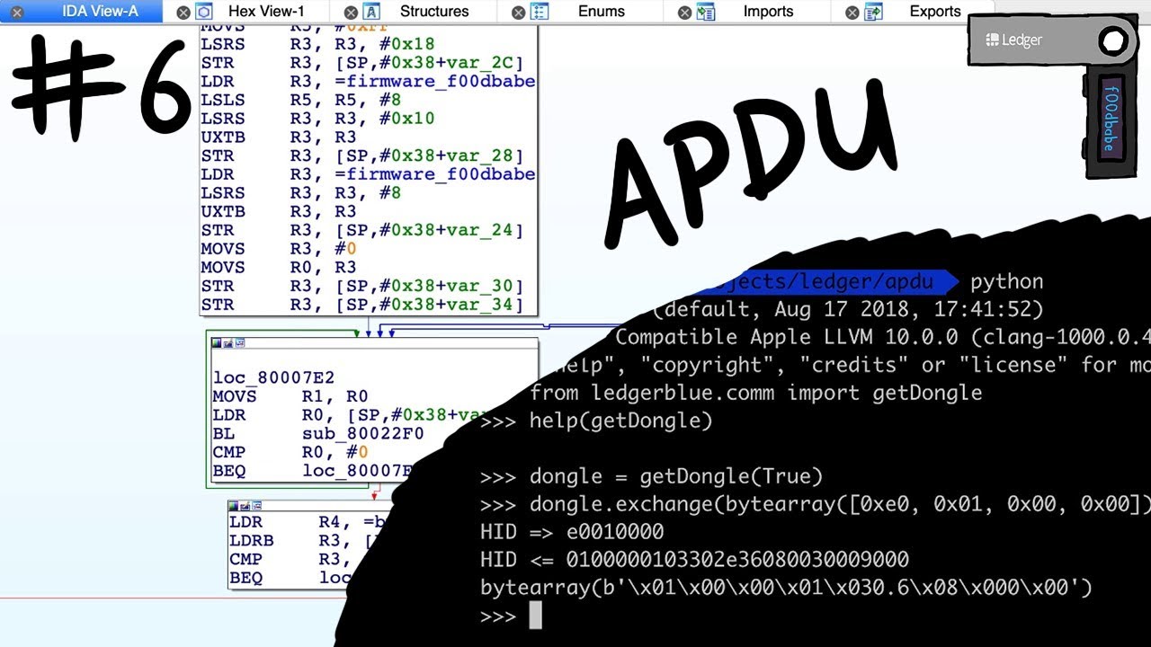Связь APDU между устройством и хостом — исследование аппаратного кошелька №6
