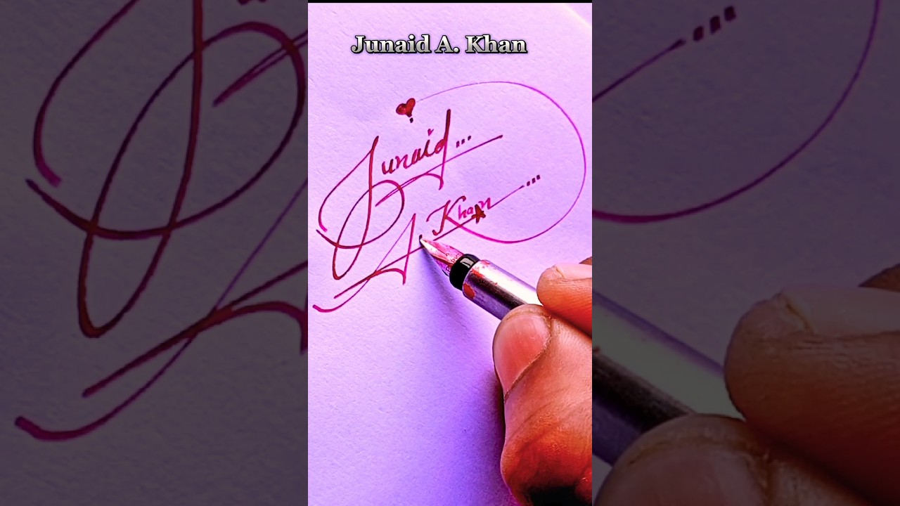 Beautifull Couple Signatyre❤️😮🖋️ #music #love #signature #hncreation #viral #art