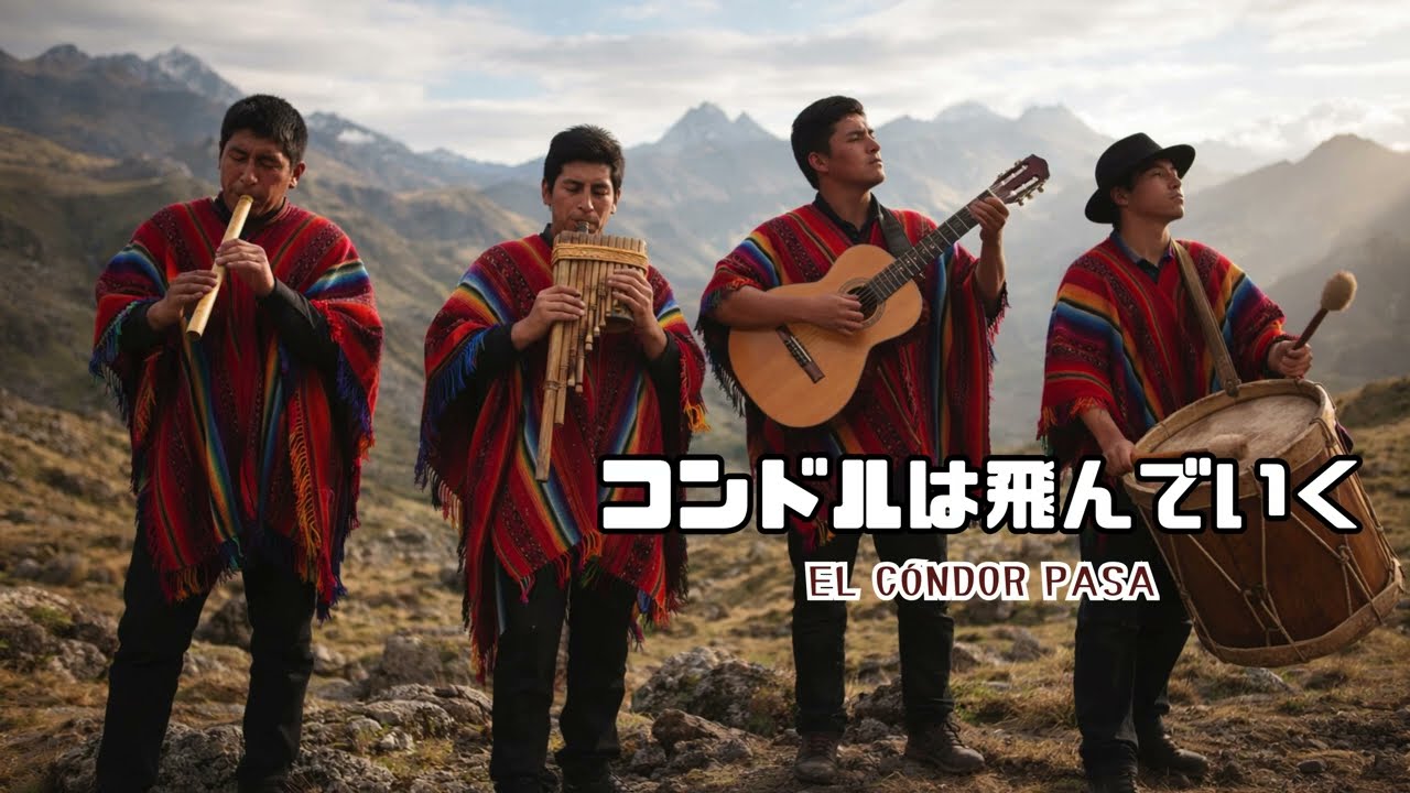 コンドルは飛んでいくアンデス民族音楽　El Condor Pasa癒しBGM作業用Andean folk music and relaxing background musicコンドルはとんでゆく