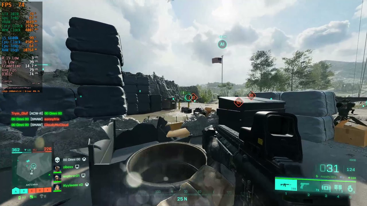 Battlefield 2042 | i5 6600k + GTX 1070 | Caspian Border