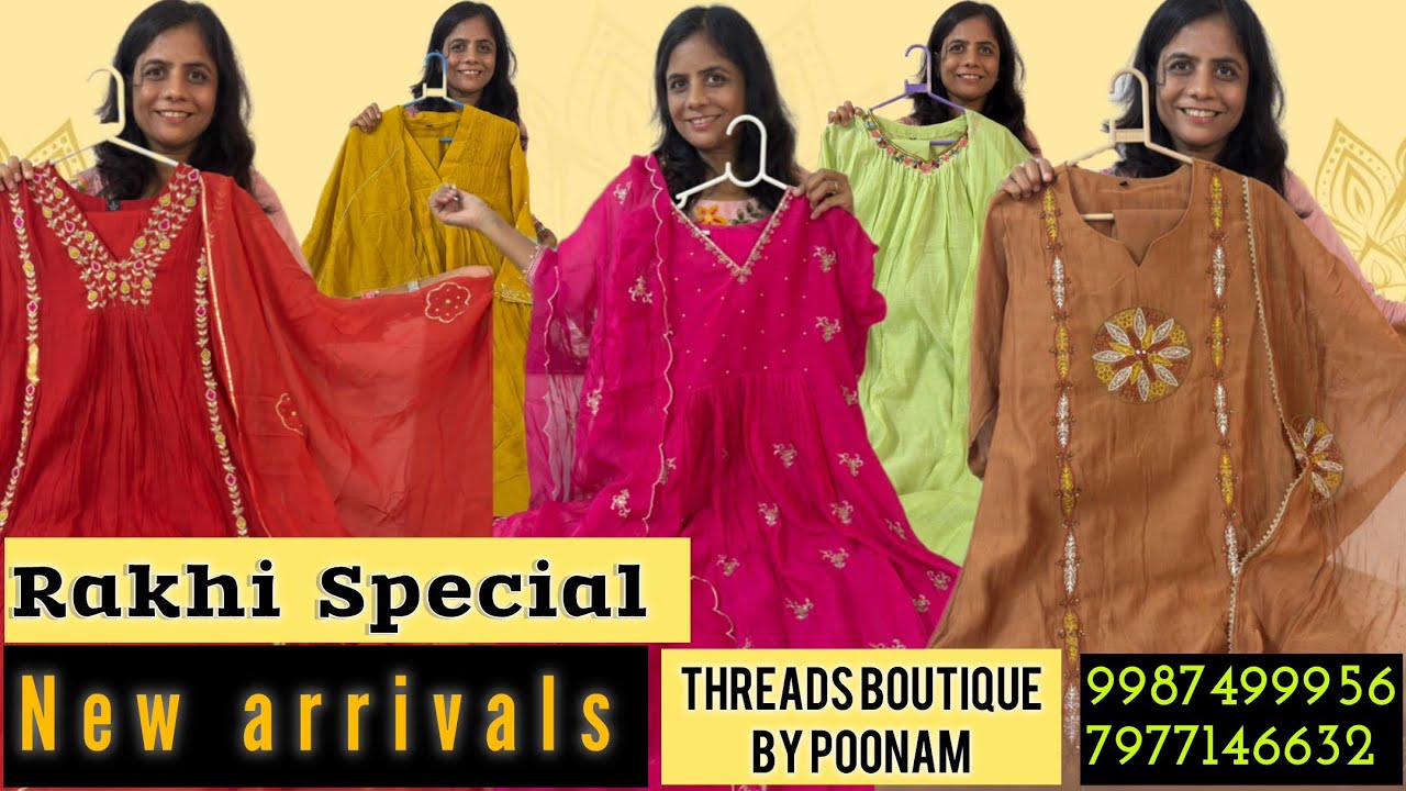 Mul Chanderi ki Bahar, Festive collection for Rakhi and Teez only at Threads Boutique by Poonam