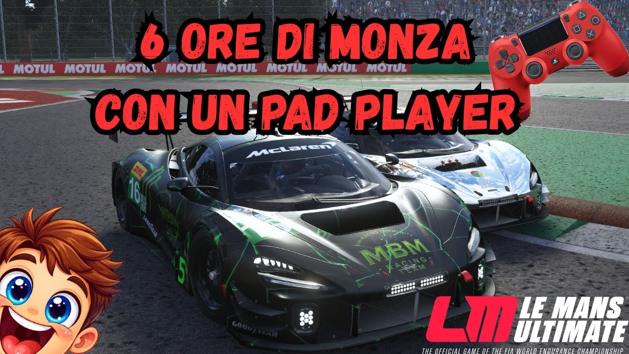 6 ORE DI MONZA  CON UN PAD PLAYER SU LE MANS ULTIMATE