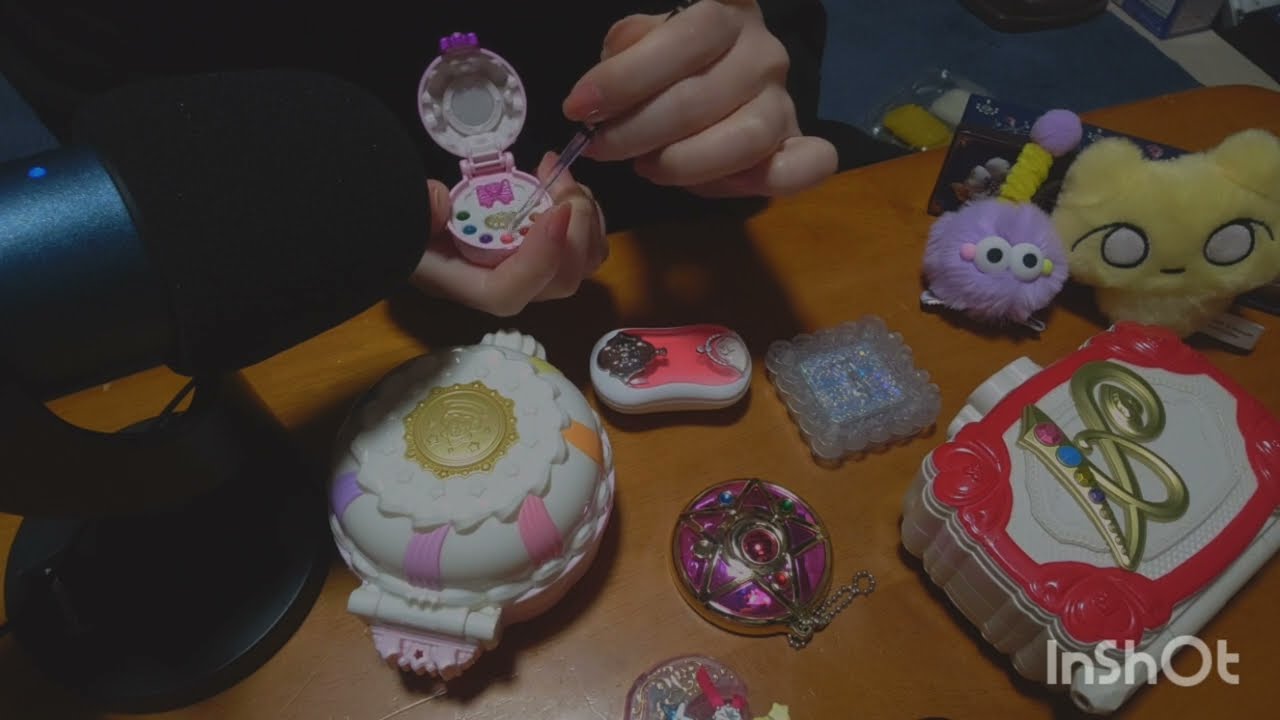 【ASMR】プリキュアのおもちゃ、食玩を耳かきでカリカリ