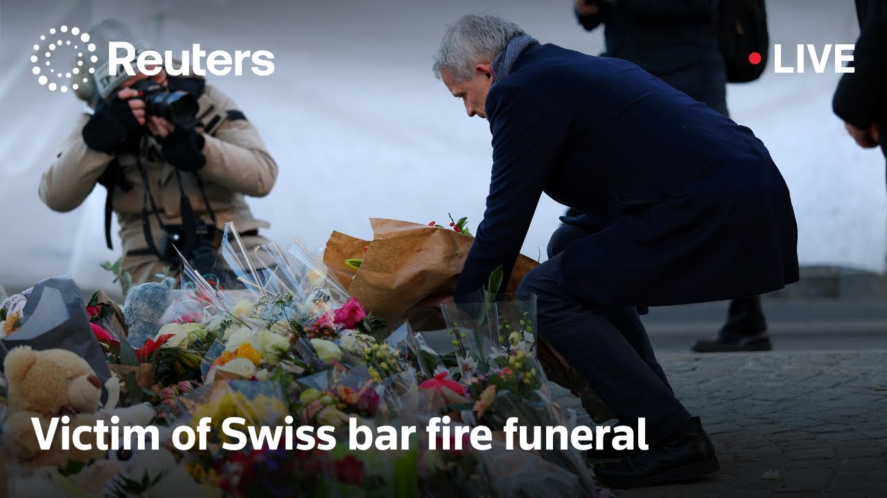 LIVE: Victim of Swiss bar fire funeral