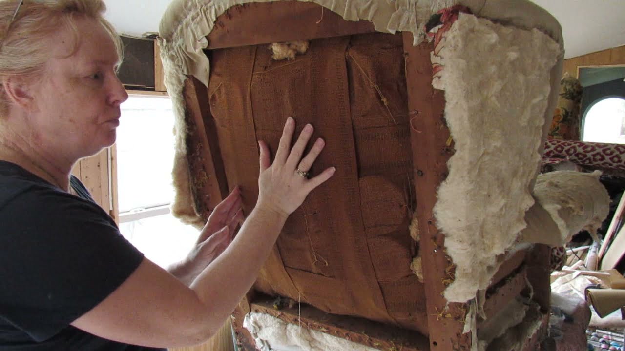 Webbing and Installing the Back to a Wingback Chair -  Professional Tips and Tutorial for All Levels