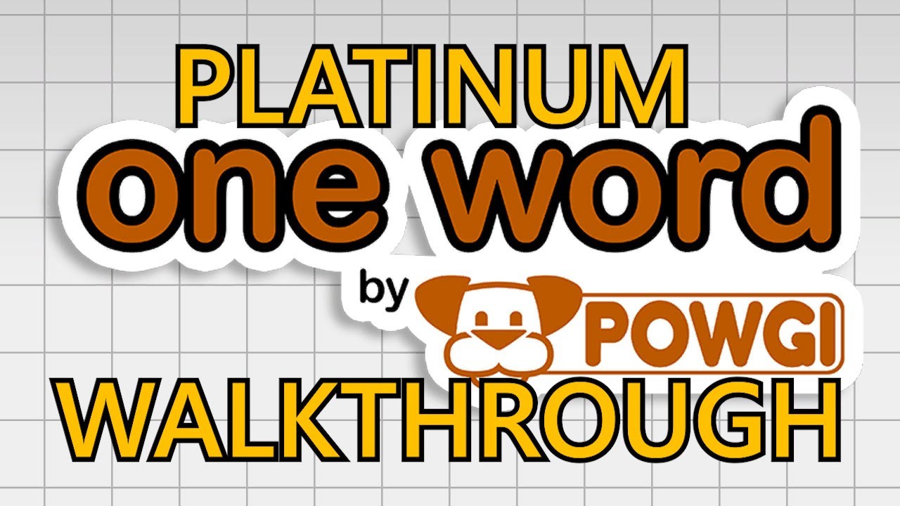 One Word By POWGI: Platinum Walkthrough