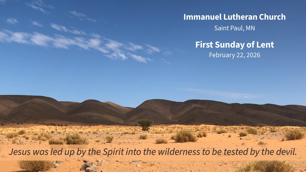 First Sunday in Lent Worship & Holy Communion 2.22.2026