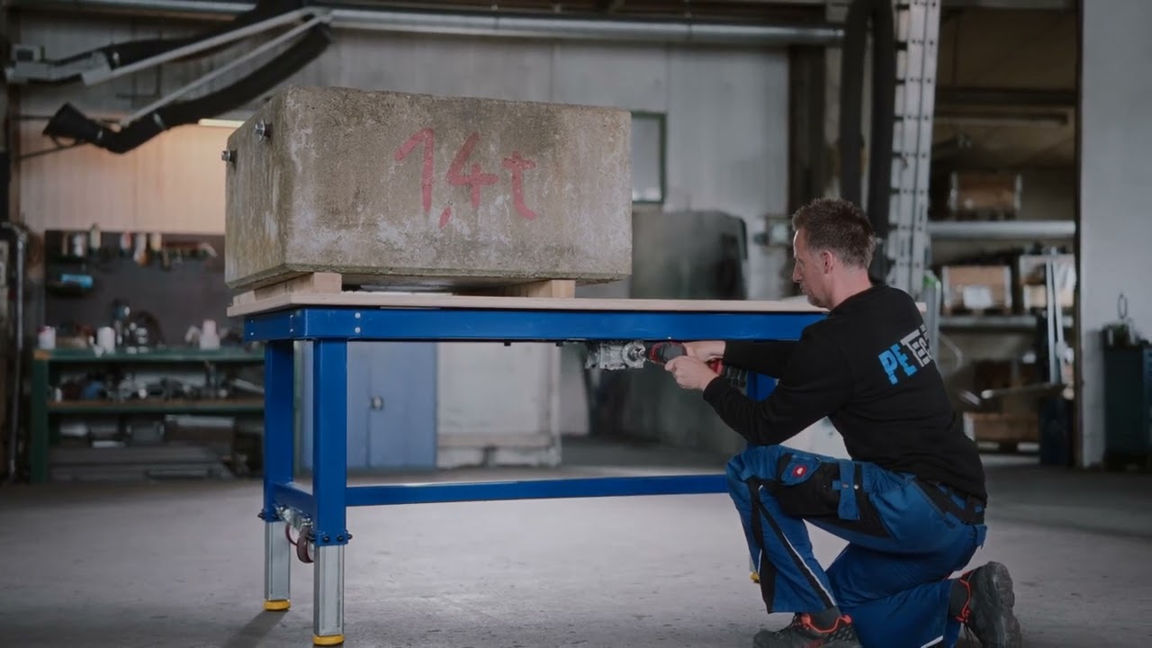 Height-Adjustable Workbenches and Welding Tables - Robust and Mobile
