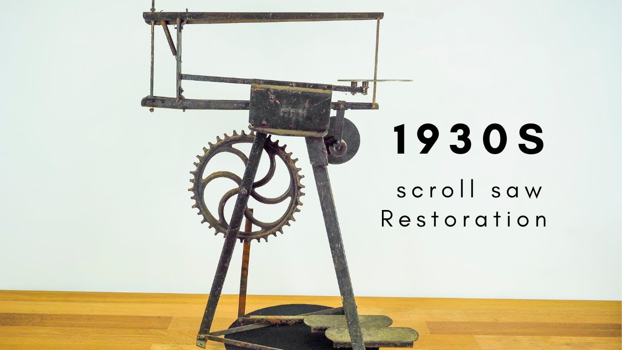 woodworking Pedal Power Scroll saw Restoration