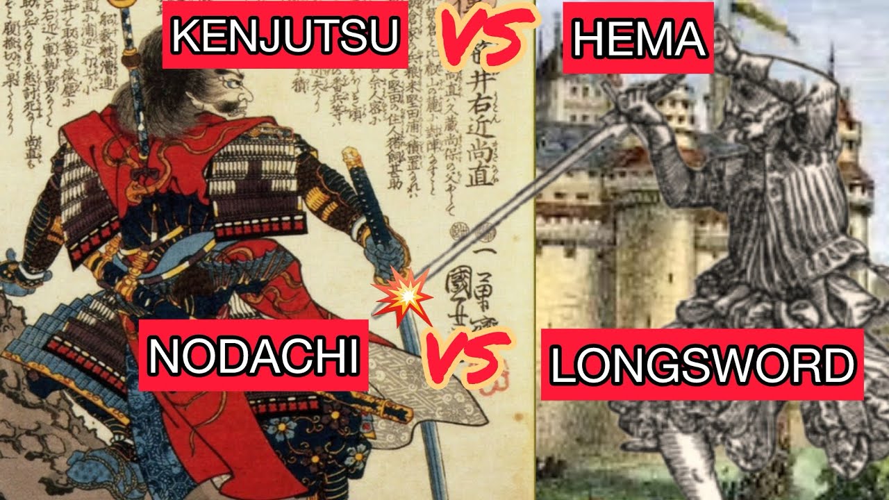 KENJUTSU VS HEMA - Nodachi vs Longsword fights at Per La Vita’s All Feints Day
