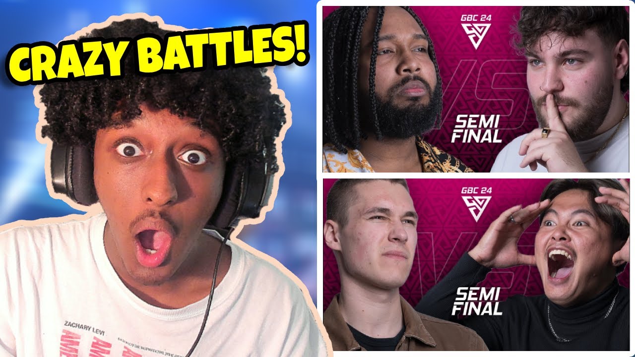 Yolow Reacts | KING INERTIA vs. KALISTO & OSIS vs. ADI KERANG | 1/2 Final | GBC 2024