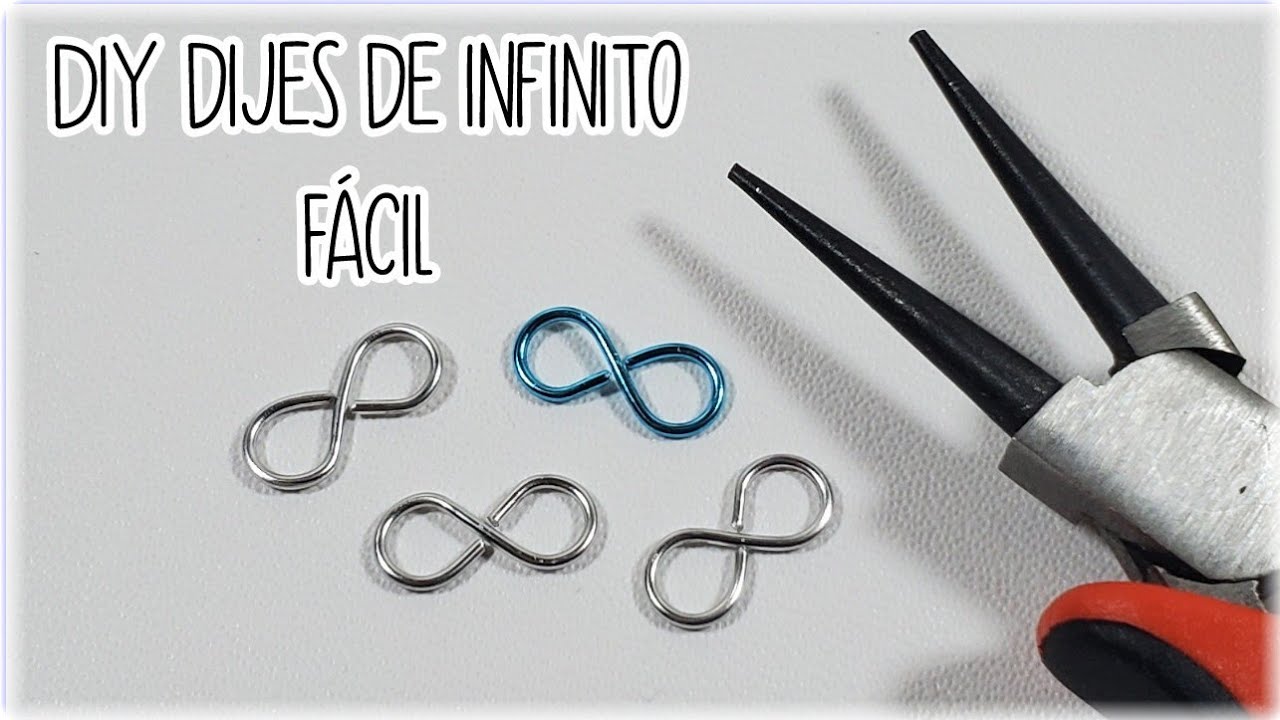 Cómo hacer dijes de infinito para pulseras ∞👌 | Pulseras de moda ✔️