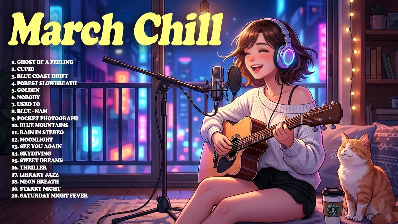 March Chill 🌷  Top 100 Chill Songs 2026 to Feel Positive This Month 作業用BGM 【洋楽】