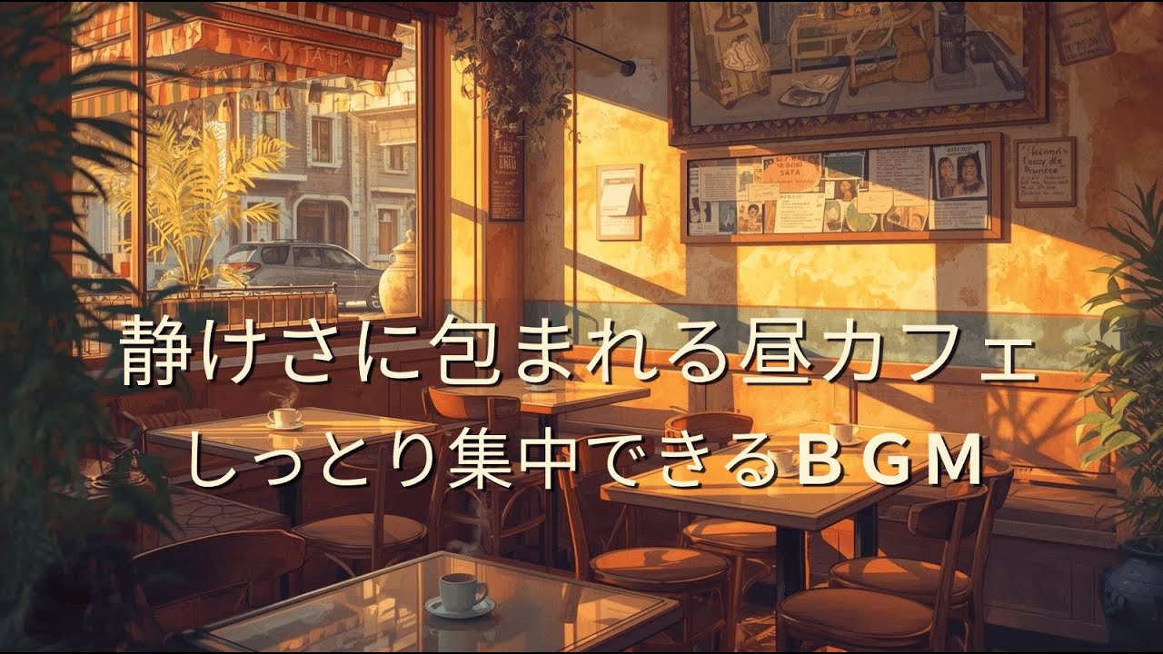 静けさに包まれる昼カフェ｜しっとり集中できる作業用音楽 【A Quiet Daytime Cafe｜Soothing Music for Focused Work】