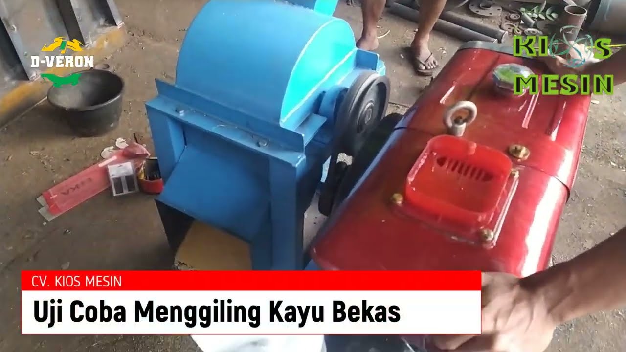 MESIN CRUSHER SERBUK KAYU -  Mesin Giling Limbah Sebetan Kayu Jadi Serbuk Lembut Halus