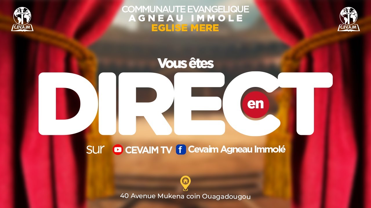 🔴 CULTE  DOMINICAL I LA PAROLE DE DIEU N'EST PAS LIEE I APÔTRE EZECHIEL MBWESSE I