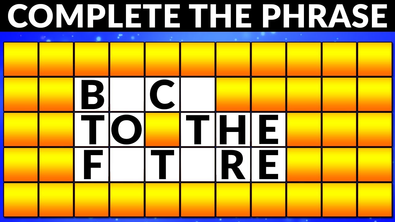 Only a Wheel of Fortune Genius can Solve these Phrases | Guess the cryptic phrase game