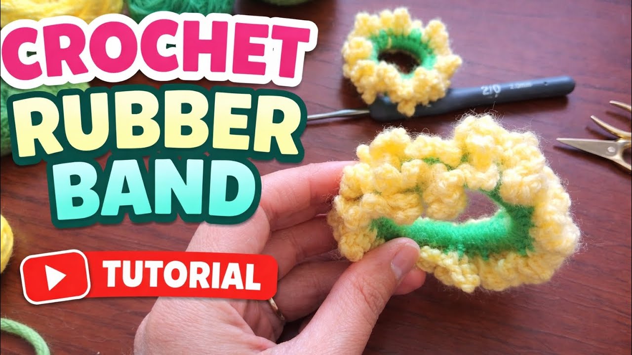 Easy and amazing scrunchie for beginners #Adiandmom'scrochet #viral #subscribetomychannel 