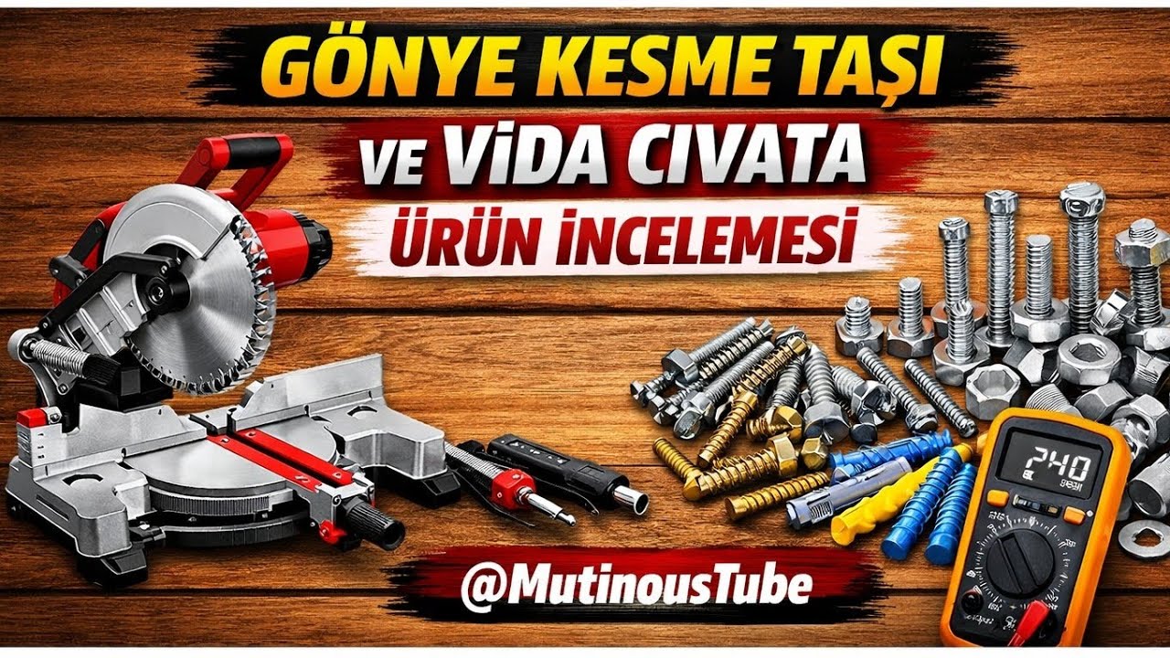 Gönye Kesme Taşı L Metre Vida Cıvata Kargo Ürün İncelemesi  Miter Saw Disc Meter Screw Bolt Product